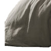 Edge 4 Piece King Size Duvet Comforter Set Washed Linen Charcoal Gray By Casagear Home BM304728