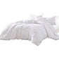 Kile Modern 6 Piece King Size Duvet Comforter Set, White Medallion Pattern By Casagear Home