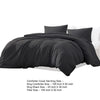 Uvi 3 Piece King Comforter Set Cotton Natural Crinkled Texture Graphite By Casagear Home BM304779