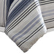 Alfa 5 Piece King Comforter Set Jacquard Woven Stripes Blue White By Casagear Home BM304783