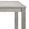 Pane 59 Inch Rectangular Wood Dining Table, Smooth Gray, Tall Block Legs By Casagear Home