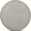 Pane 47 Inch Rounded Wood Dining Table, Smooth Gray Finish, Tall Block Legs By Casagear Home