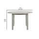 Pane 47 Inch Rounded Wood Dining Table, Smooth Gray Finish, Tall Block Legs By Casagear Home