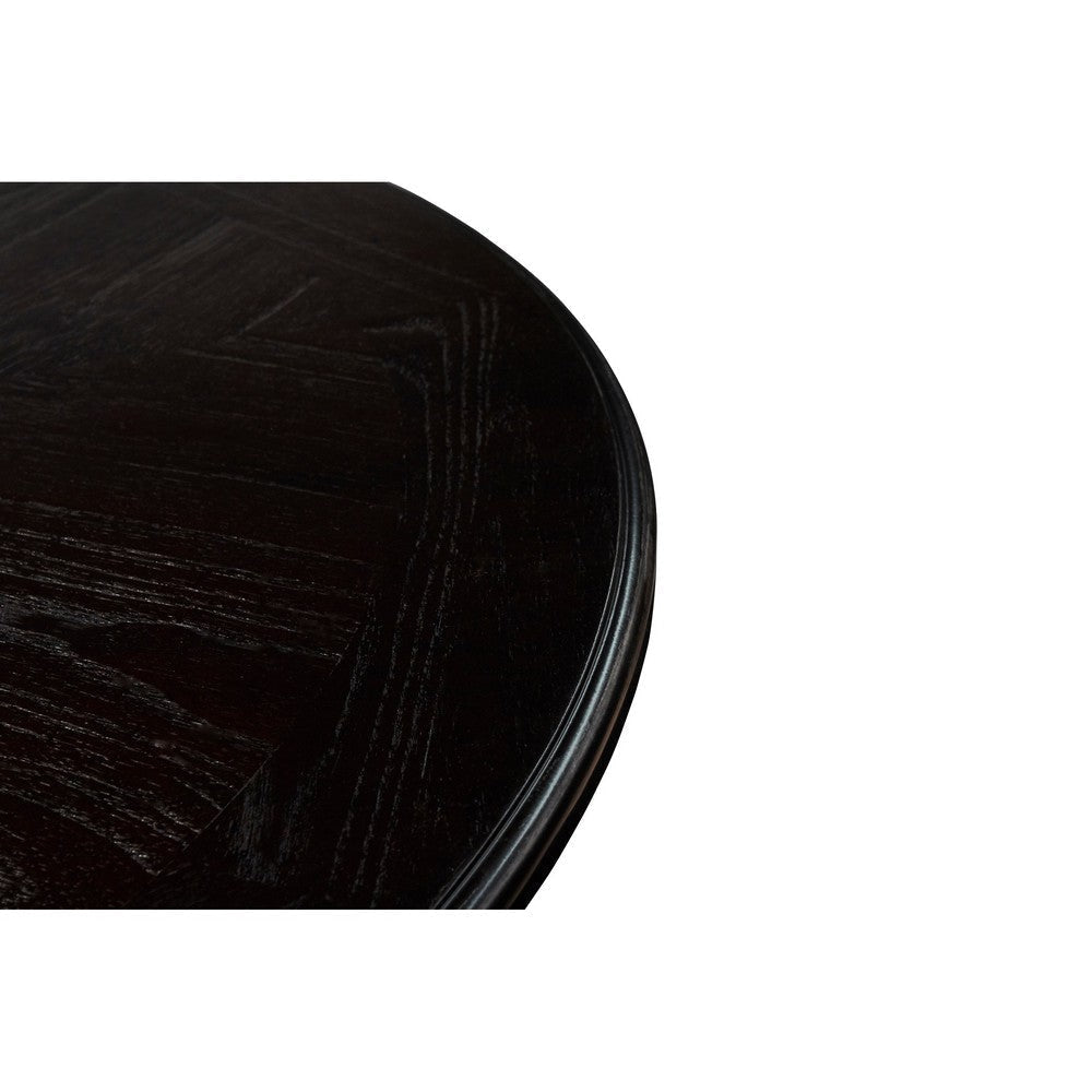 Gale 42 Inch Round Counter Dining Table 2 Open Shelves Dark Brown Finish By Casagear Home BM304813