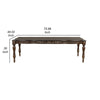 Mitch 76-94’’ Extendable Dining Table Scalloped Edge Brown by Casagear Home BM304820