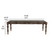 Mitch 76-94’’ Extendable Dining Table Scalloped Edge Brown by Casagear Home BM304820