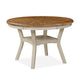 Beas 5 Piece Dining Table and Chair Set, Brown, Beige Wood, Fabric Seating By Casagear Home