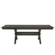 67-95 Inch Extendable Dining Table Crossed Trestle Base Rustic Brown By Casagear Home BM304834