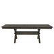 67"-95" Extendable Dining Table, Trestle Base, Rustic Brown by Casagear Home