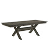 67"-95" Extendable Dining Table, Trestle Base, Rustic Brown by Casagear Home