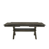 67"-95" Extendable Dining Table, Trestle Base, Rustic Brown by Casagear Home