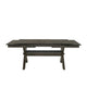 67"-95" Extendable Dining Table, Trestle Base, Rustic Brown by Casagear Home