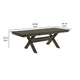 67"-95" Extendable Dining Table, Trestle Base, Rustic Brown by Casagear Home