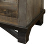 Peya 28 Inch Rustic Nightstand 2 Drawers Distress Gray Brown Pine Wood By Casagear Home BM305668