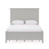 Fritz Queen Size Storage Bed Three Panel Beveled Top Light Gray Wood BM305995