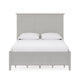 Fritz Queen Size Storage Bed Three Panel Beveled Top Light Gray Wood BM305995