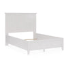 Fritz King Size Bed Three Panel Design Beveled Top Brilliant White Wood