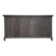 Cip 73 Inch 4 Door Console Table with Fixed Shelf Charcoal Gray Pine Wood By Casagear Home BM306517