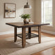 Fena 52 Inch Counter Height Dining Table, Iron Mesh Shelf, Multicolor Wood By Casagear Home