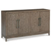 Ashley 64" Sideboard Buffet Server, 2 Cabinets, Rustic Brown