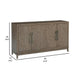 64 Inch Sideboard Buffet Server 2 Double Door Cabinets Rustic Brown By Casagear Home BM306626