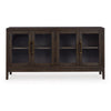 Ashley 60" Sideboard Display Server, 2 Double Door Cabinets, Brown