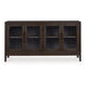 Ashley 60" Sideboard Display Server, 2 Double Door Cabinets, Brown