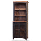 Ata 72 Inch Classic Pier with 3 Shelves and 2 Doors Solid Pine Wood Brown By Casagear Home BM306808