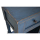 Genie 70 Inch TV Entertainment Console 3 Drawers Mango Wood Dark Blue By Casagear Home BM306860