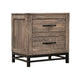 Piel 25 Inch Bedside Nightstand Mango and Pine Wood 2 Drawers Brown By Casagear Home BM307018