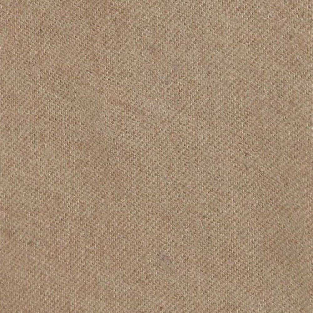 Kuma Full Bed Skirt Spilt Corners Burlap Drop Polyester Platform Brown By Casagear Home BM307048