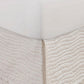 Sima Seashell Full Size Quilted Bed Skirt Cotton Fill Triple Layer Ivory By Casagear Home BM307052