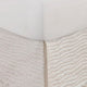 Sima Seashell Quilted Twin Bed Skirt Cotton Fill Triple Layered Ivory By Casagear Home BM307053