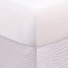 Sima Seashell Quilted Full Bed Skirt Cotton Fill Triple Layered White By Casagear Home BM307054