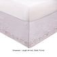 Sima Seashell Quilted Full Bed Skirt Cotton Fill Triple Layered White By Casagear Home BM307054