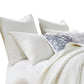 Xumi 2pc Twin Quilt and Pillow Sham Set, Channeled, Antique White Cotton By Casagear Home