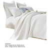 Xumi 2pc Twin Quilt and Pillow Sham Set, Channeled, Antique White Cotton By Casagear Home