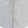 Muka Paisley Quilted King Bed Skirt, Cotton Drop, Polyester Platform, Ivory By Casagear Home