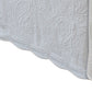 Muka Paisley Quilted Queen Bed Skirt, Cotton Drop, Ivory Polyester Platform By Casagear Home