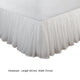 Twin Bed Skirt Polyester Platform Cotton Voile Drop Ruffled Edge White By Casagear Home BM307093