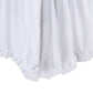 Mora King Bed Skirt, Polyester Platform, Split Corners, Ruffle Edge, White  By Casagear Home