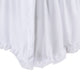 Mora King Bed Skirt Polyester Platform Split Corners Ruffle Edge White By Casagear Home BM307099