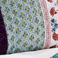 36 Inch Quilted King Pillow Sham Cotton Fill Medallion Print Multicolor By Casagear Home BM307107