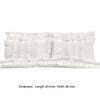 36 Inch Ruffled King Pillow Sham Polyester Fill Ruched White Microfiber By Casagear Home BM307108