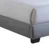 Hailey King Size Platform Bed Tufted Fabric Upholstered Headboard Gray By Casagear Home BM307230