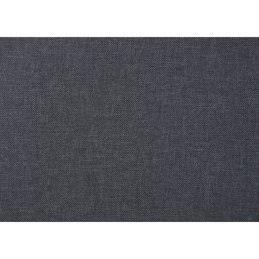 Maze King Size Bed Button Tufted Nailhead Trim Gray Fabric Upholstery By Casagear Home