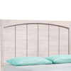 Vice Queen Size Bed Panel Headboard Design Gray Light Washed Brown Wood By Casagear Home BM307292