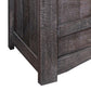 Sen 60 Inch TV Entertainment Console 2 Door Cabinets Solid Gray Wood By Casagear Home BM307366