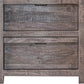 Sen 70 Inch TV Entertainment Console 2 Door Cabinets Solid Gray Wood By Casagear Home BM307367