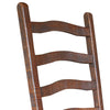 Maye 21 Inch Dining Chair Set of 2 Ladderback Brushed Brown Pine Wood By Casagear Home BM307384